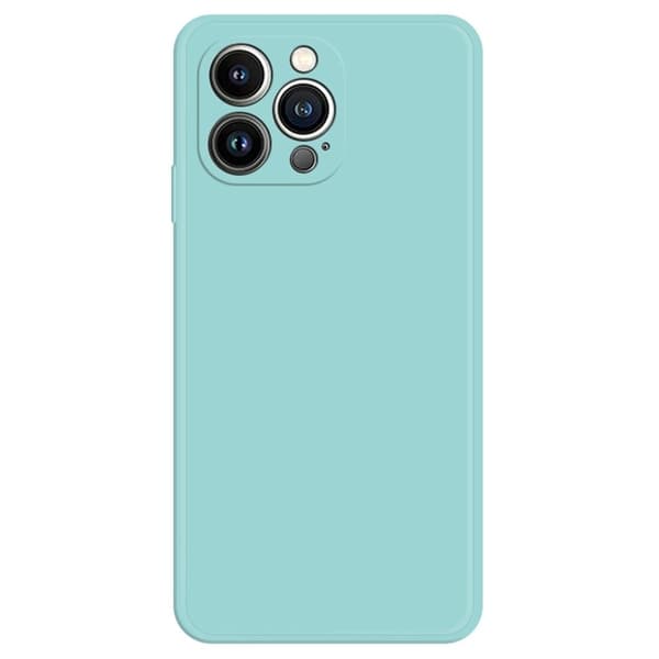 Skråt, gummicover cover til iPhone 13 Pro - Cyan Green