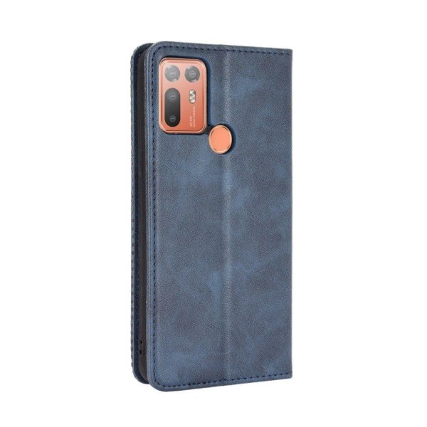 Bofink Vintage HTC Desire 20 Plus leather case - Blue Blue