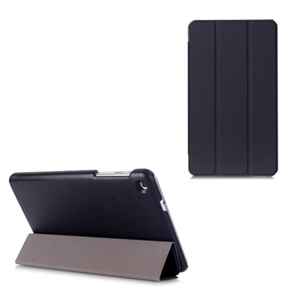 Gaarder Lines Huawei MediaPad M1 8.0 lær flipp etui - Sort Black