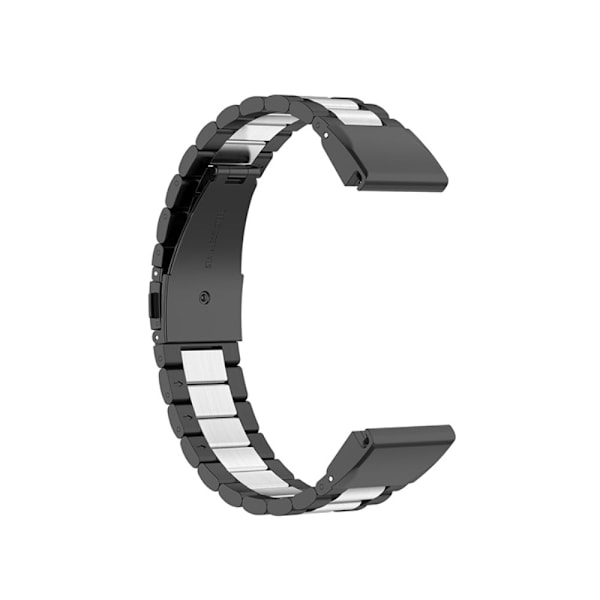 Tre pärlor i 304 rostfritt stål för Garmin-klocka - Svart / Silver / Svart multifärg