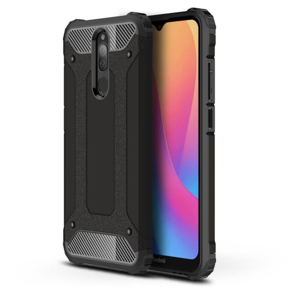 Armour Guard Xiaomi Redmi 8 / 8A kuoret - Musta Black
