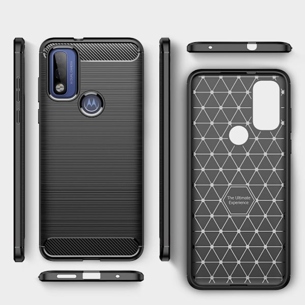 Carbon Flex Etui Motorola G Pure - Blå Blue
