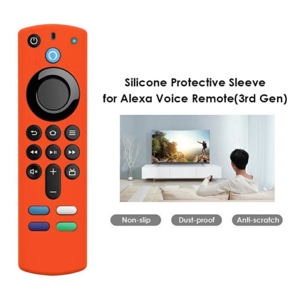 Amazon Fire TV Stick 4K (3rd) Y27 silikone controller cover - Or Orange