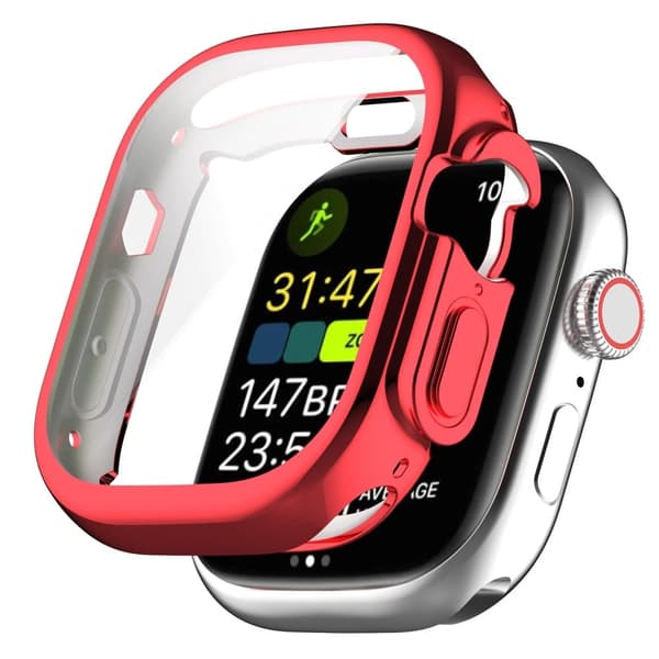 Galvaniserat hölje för Apple Watch Ultra - Röd Röd