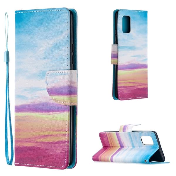 Wonderland Samsung Galaxy A72 5G Flippetui - Beautiful Sky Multicolor