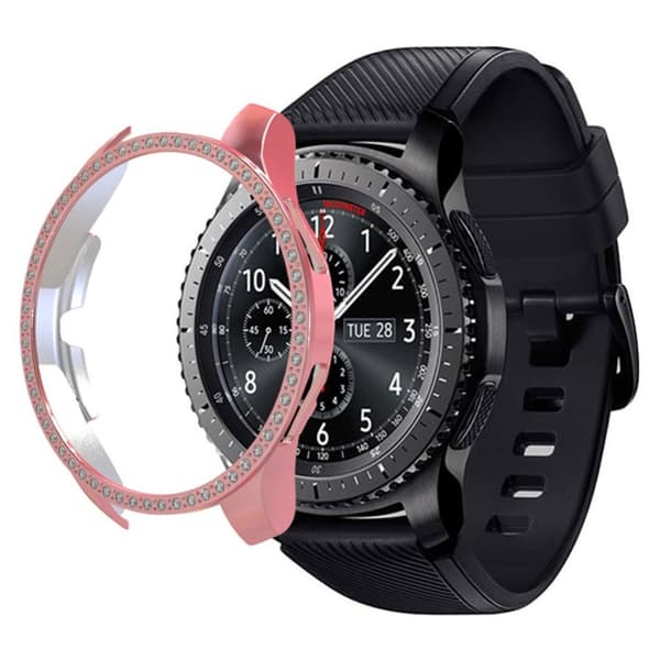 Samsung Galaxy Watch (46mm) Rhinestone Dekor Ramme - Rosa Pink