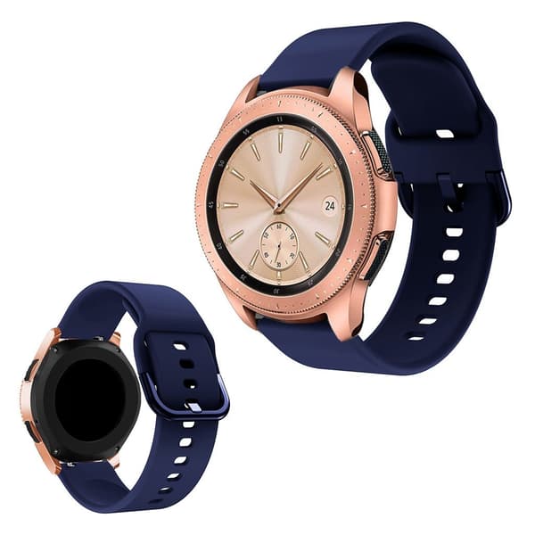 Samsung Galaxy Watch (42mm) klockarmband i silikon - Marinblå Blå