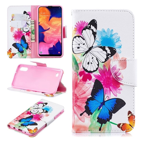 Wonderland Samsung Galaxy A10 kotelot - Livlige Sommerfugle Multicolor