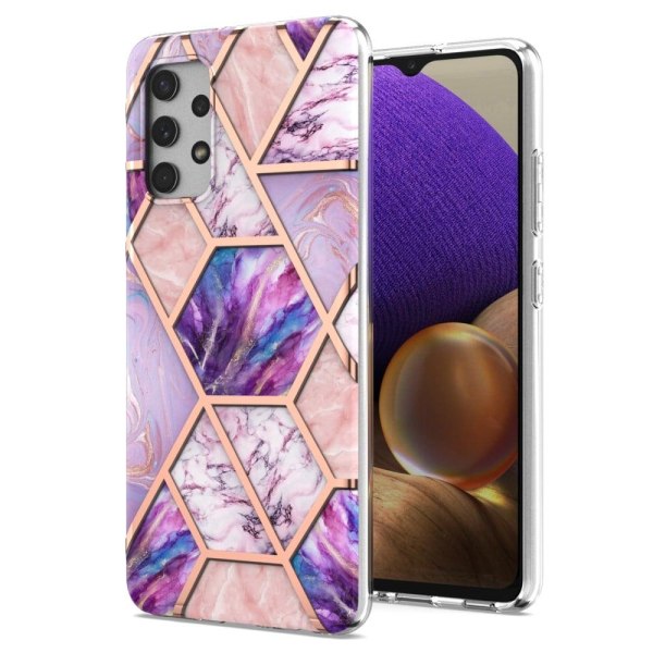 Marble Samsung Galaxy A32 Suojakotelo - Vaaleanvioletti Purple