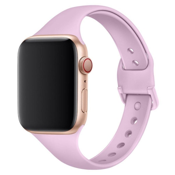 Apple Watch Series 5 40mm solid color silicone watch band - Ligh Rosa