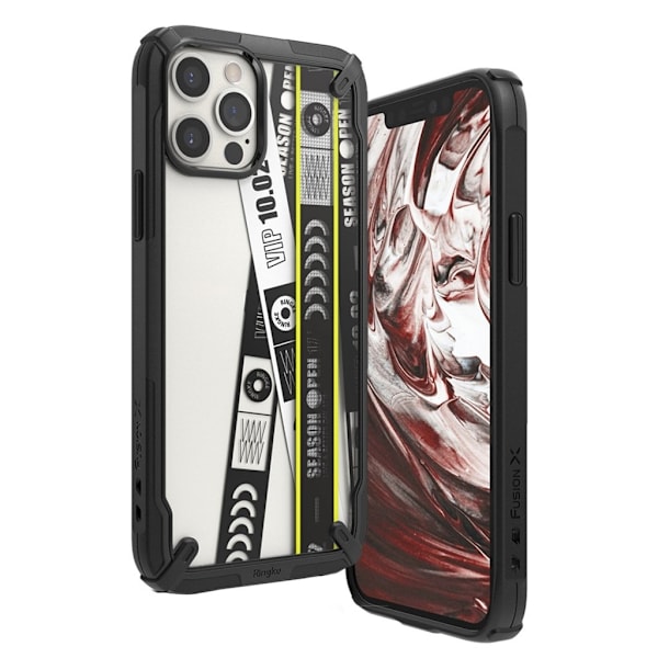 Ringke FUSION X DESIGN - iPhone 12 Pro Max - Billetbånd Black
