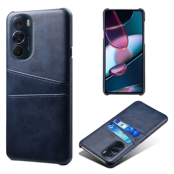 Motorola Edge X30 skal med korthållare - Blå Blå