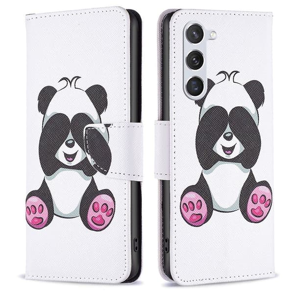 Wonderland Samsung Galaxy S23 Flippetui - Panda White