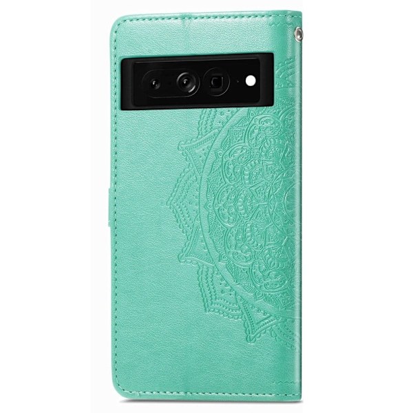 Mandala läder Google Pixel 7 Pro fodral - Grön Grön