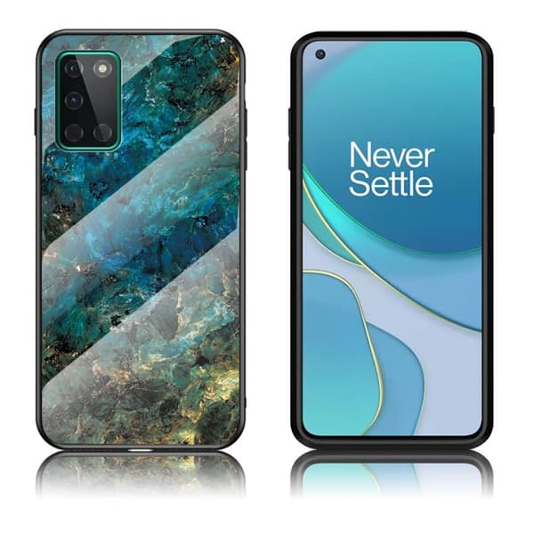 Fantasy Marble Oneplus 8T Deksel - Smaragd Green