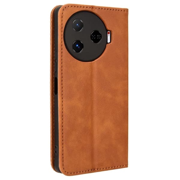 Bofink Vintage Tecno Camon 30 Pro lærveske - Brun Brown
