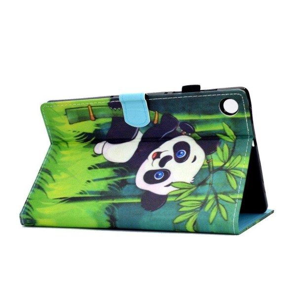 Lenovo Tab M10 FHD Plus pattern printing leather case - Panda an multifärg