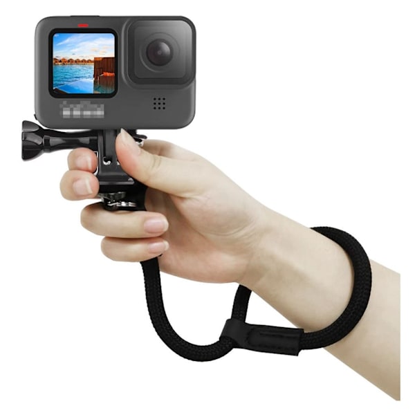 GoPro Hero 9 turvallisuuskäsikamera hihnalla - Musta Black
