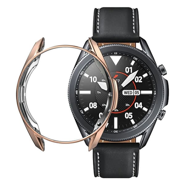 Samsung Galaxy Watch 3 (41mm) holdbar electroplated bumper - rødguld Pink