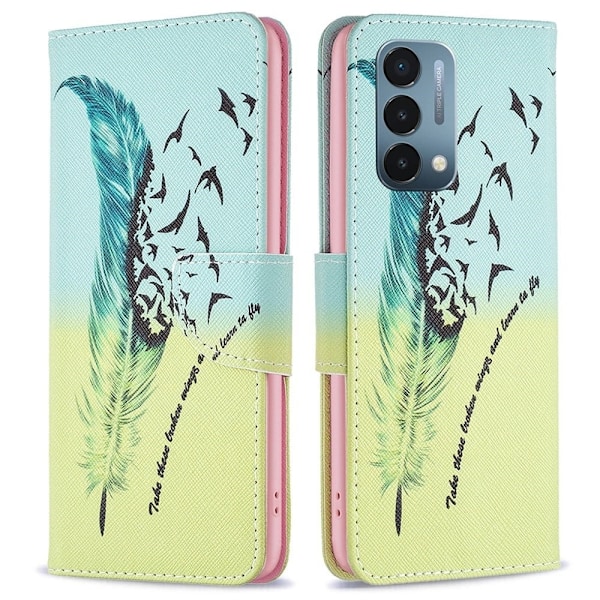 Wonderland OnePlus Nord N200 5G flip etui - Fjer Green