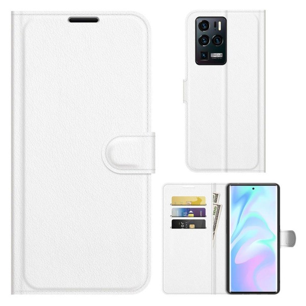 Classic ZTE Axon 30 Ultra 5G flip kuoret - Valkoinen White