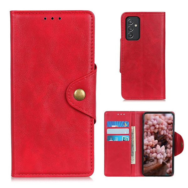Alpha läder Samsung Galaxy A82 5G fodral - Röd Röd