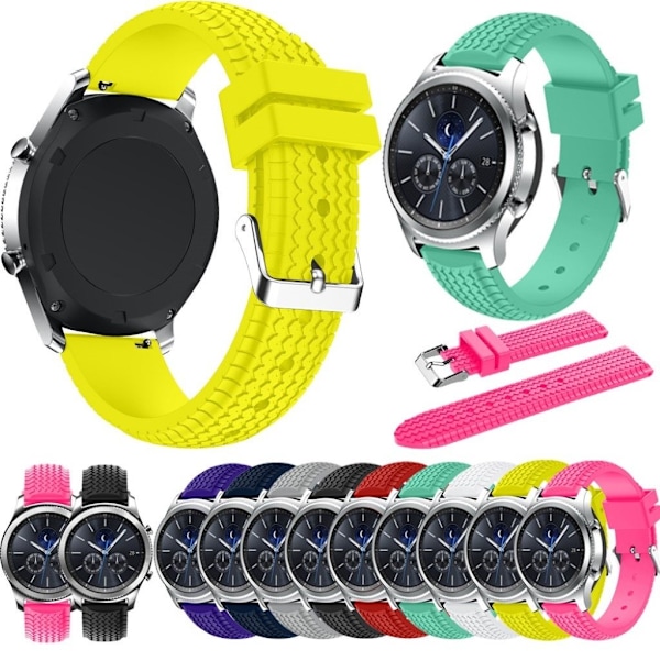Samsung Gear S3 cool dæk silikone urrem - Cyan Blue