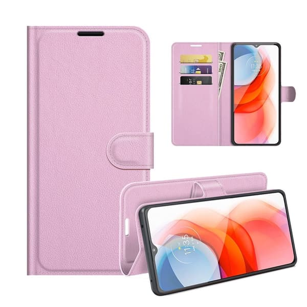 Classic Motorola Moto G Play (2021) fodral - Rosa Rosa