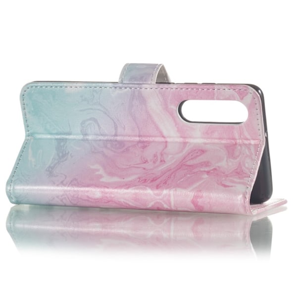 Marble design Huawei P30 kotelot - Pinkki / Sininen Marmori Multicolor