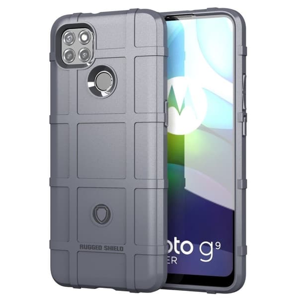 robust skjold etui - Motorola Moto G9 Power - grå Silver grey