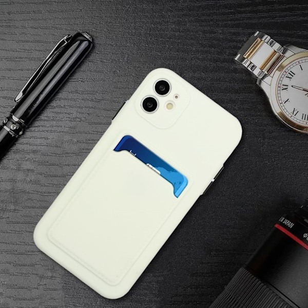 Card Holder Deksel til iPhone 12 - Hvit White
