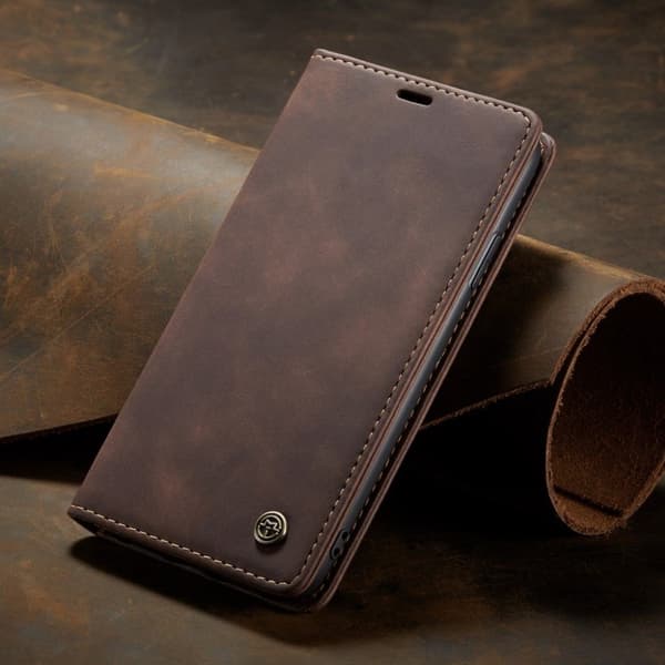 CaseMe iPhone 11 Vintage kotelot - Kaffe Brown