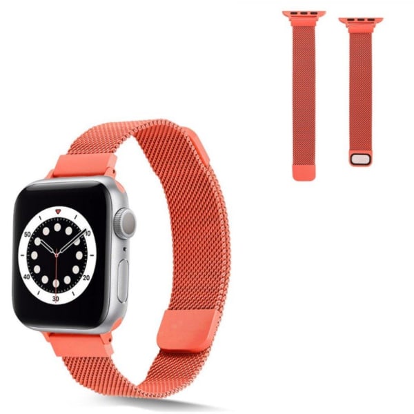 Apple Watch 40mm stainless steel with magnetic lock watch strap Orange
