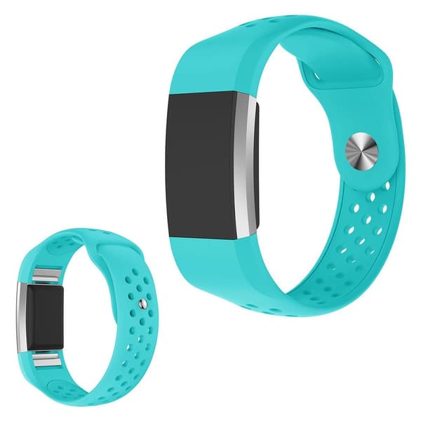 Silikoninen kellonauha Fitbit Charge 2:lle - Syaani Green