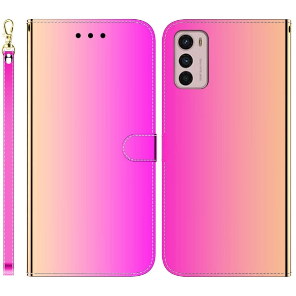 Mirror Motorola Moto G42 flip case - Ruusu Pink
