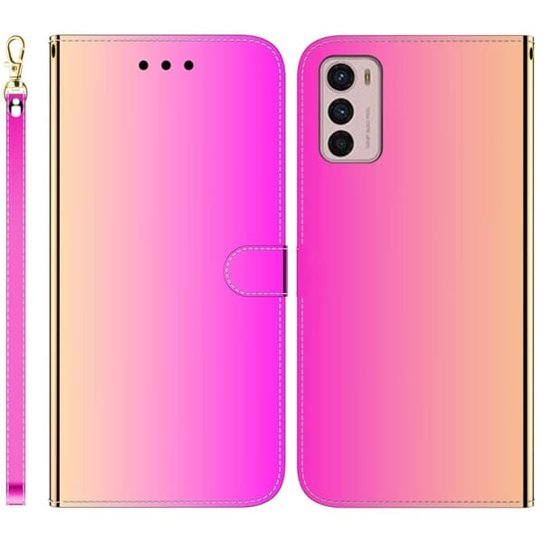 Mirror Motorola Moto G42 fodral - Rosa Rosa