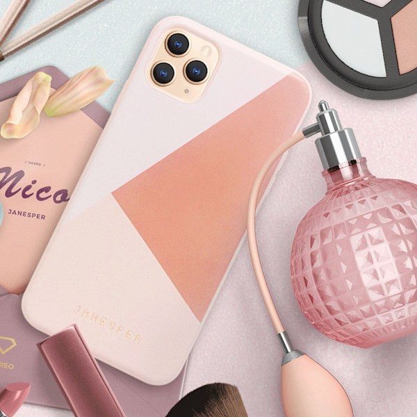 Janesper Nick iPhone 11 Pro Max-skydd - Rosa Rosa