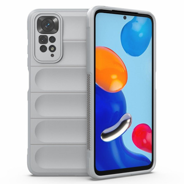 Mjukt greppformat Xiaomi Redmi Note 11S / Xiaomi Redmi Note 11 skal - Silver/Grå Silvergrå