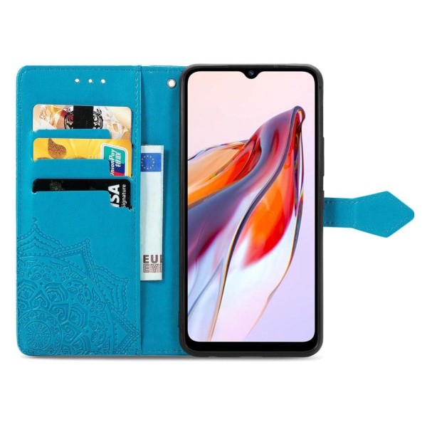 Mandala Xiaomi Redmi 12C / 11a Flip Fodral - Blå Blå