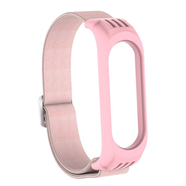 Xiaomi Mi Smart Band 6 / 5 nylon urrem - Lyserød Pink