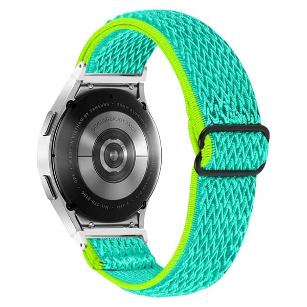 Samsung Galaxy Watch 5 / 5 Pro / 4 klockarmband i nylon - Gul Grön Grön