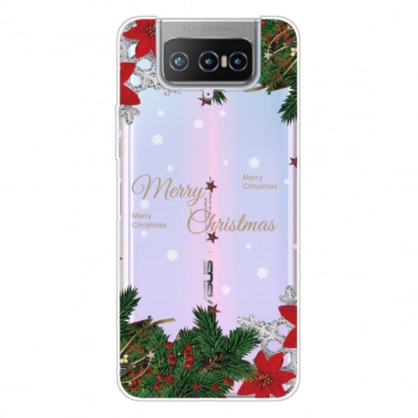 Christmas ASUS Zenfone 7 Pro etui - Holly Berries Multicolor