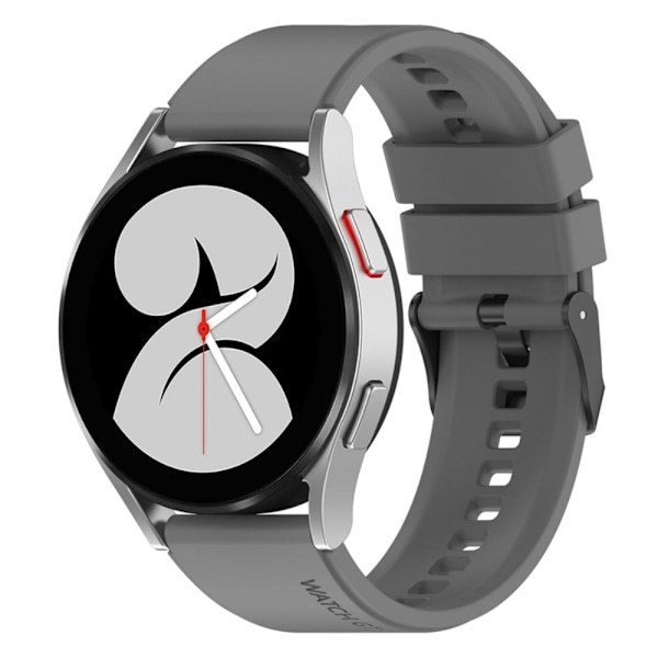 20 mm universal klockarmband i silikon - Grå Silvergrå