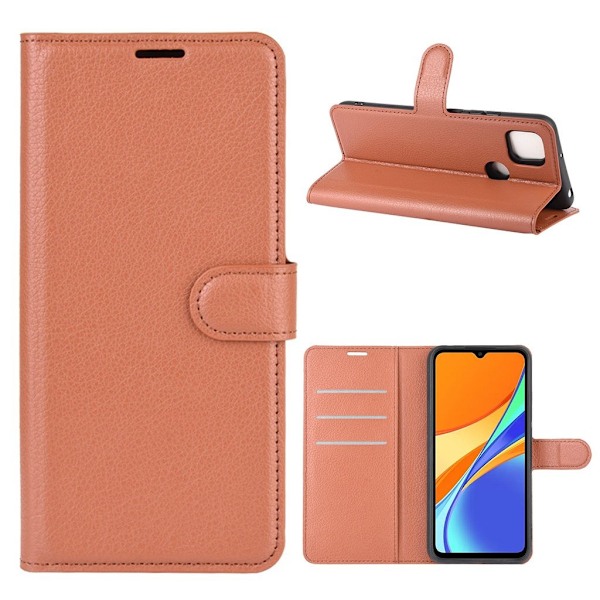Classic Xiaomi Redmi 9C fodral - Brun Brun