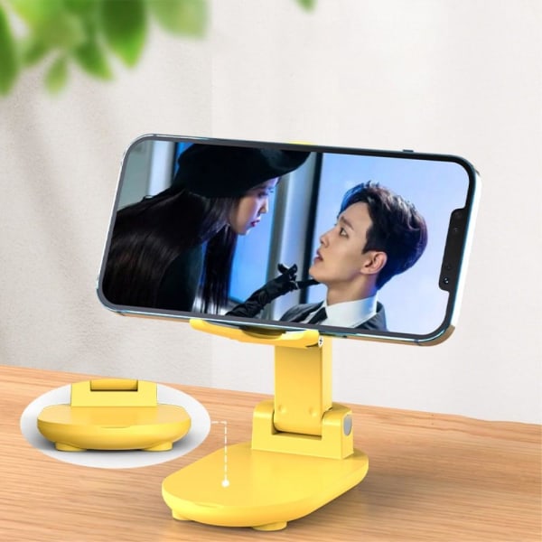 Universal foldable desktop phone bracket with makeup mirror - Ye Gul