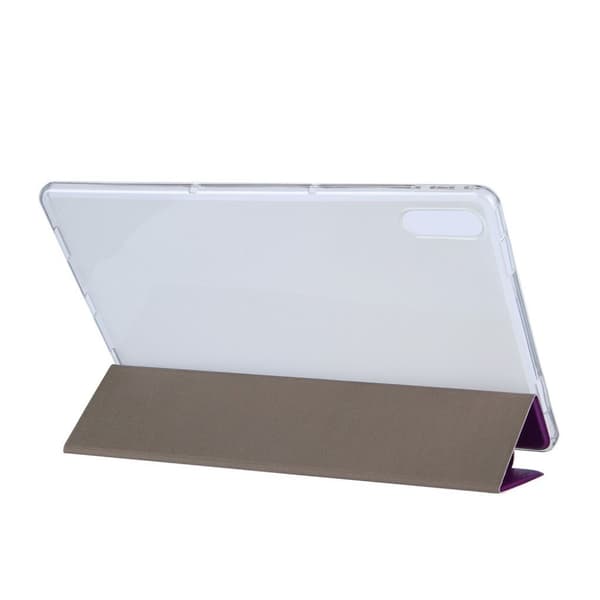 Lenovo Tab P11 Pro snyggt mönster tri-fold läderfodral - Lila Fjäril Lila