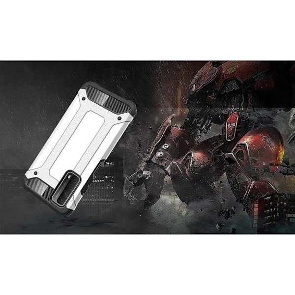 Armour Guard Etui Huawei Y7A / P Smart 2021 - Sølv Silver grey