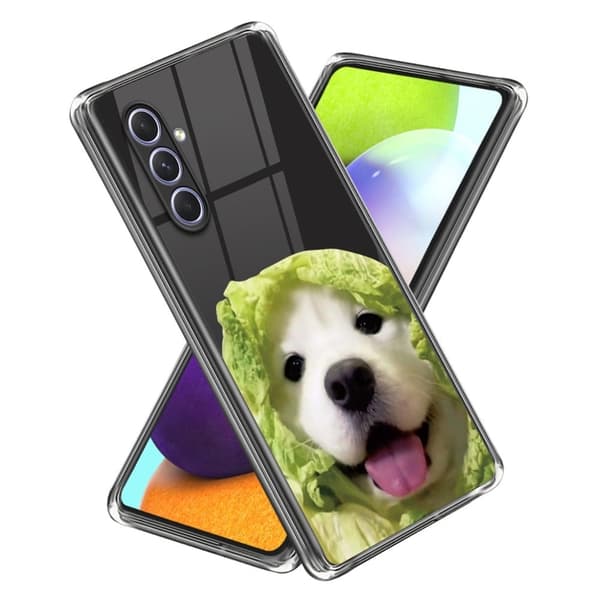 Deco Samsung Galaxy A34 5G Suojakotelo - Cabbage Koira Green