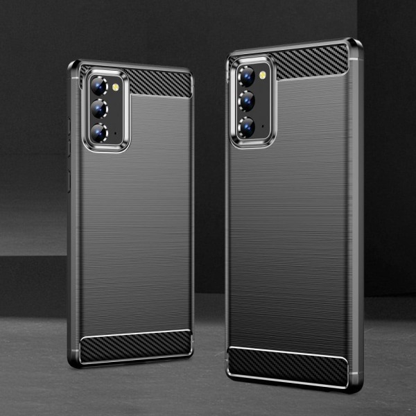 Carbon Flex Etui Samsung Galaxy Note 20 5G / Note 20 - Sort Black