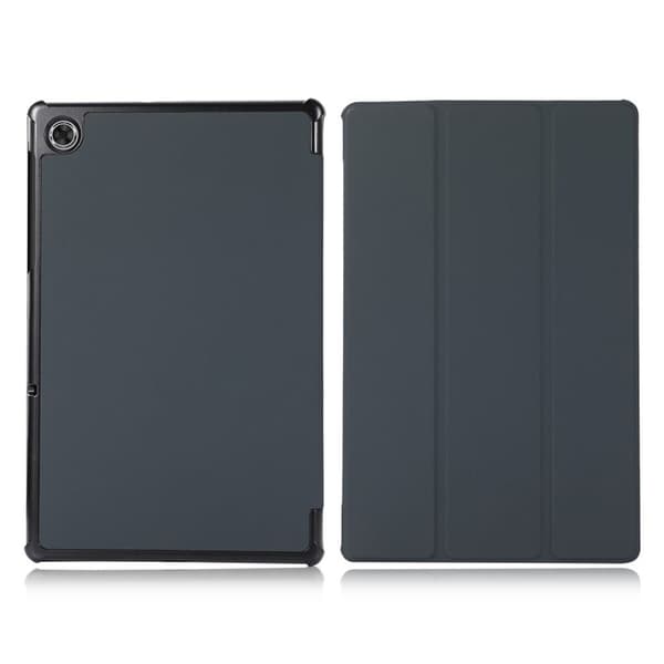 Lenovo Tab M10 FHD Plus tri-fold läderfodral - Svart Svart